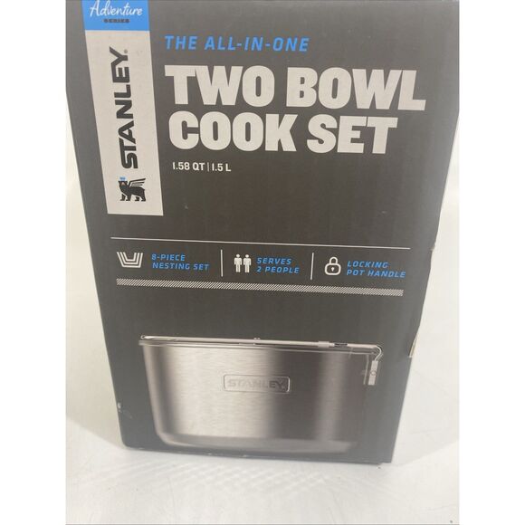 Stanley Two Bowl Cook Set 1.58 Qt 1.5L Camping Backpacking Pot, Bowls, Spatula - Picture 7 of 7